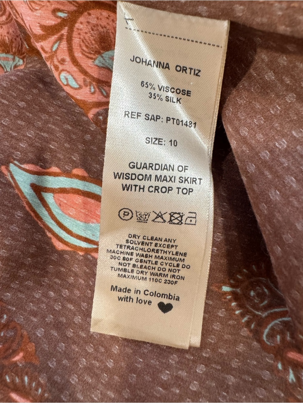 JOHANNA ORTIZ Guardian of Wisdom printed jacquard maxi skirt and top set - Picture 14 of 15